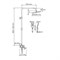 WASSERKRAFT Душевая система-стойка со смесителем с изливом, хром A177.118.126.087.CH