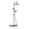 WASSERKRAFT Душевая система-стойка с термостатическим смесителем с изливом, белый / хром A113.067.058.CH Thermo