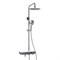 WASSERKRAFT Душевая система-стойка с термостатическим смесителем с изливом, белый / хром A113.067.101.CH Thermo