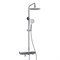 WASSERKRAFT Душевая система-стойка с термостатическим смесителем с изливом, белый / хром A113.067.127.CH Thermo