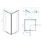 RGW Passage Душевой уголок PA-38, квадратный, размер 100x100 см, двери распашные 06083800-11