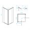 RGW Passage Душевой уголок PA-38, квадратный, размер 90x90 см, двери распашные 06083899-11