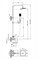 BELBAGNO Romano Душевая стойка со смесителем для ванны, верхним и ручным душем, хром ROMANO-VSCM-CRM - фото 220009