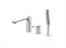 BELBAGNO Ancona Смеситель на борт ванны с ручным выдвижным душем, хром ANCONA-BVD3-CRM ANCONA-BVD3-CRM