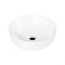BELBAGNO Раковина накладная керамическая BB1315, круглая, 415х415х135, цвет белый BB1315