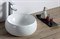 BELBAGNO Раковина накладная керамическая круглая BB1065, круглая, 405х405х160, цвет белый - фото 220666