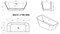 BELBAGNO Ванна акриловая BB19-1700-800, пристенная, размер 170х80 см, белая BB19-1700-800 - фото 224108