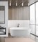 BELBAGNO Ванна акриловая BB411-1700-800-MATT, отдельностоящая, размер 170х80 см, белая матовая BB411-1700-800-MATT