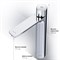 AM.PM F85A92500 X-Joy TouchReel смеситель д/умывальника, высокий, хром, шт. F85A92500