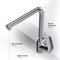 AM.PM F8005000 Like, смеситель для кухни L-образный излив, хром, шт. F8005000