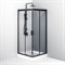 AM.PM W90G-403-090BT Душевое ограждение Gem Square Slide 90x90 стекло прозрачное, профиль черный матовый, W90G-403-090BT
