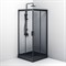 AM.PM W90G-403-090BT Душевое ограждение Gem Square Slide 90x90 стекло прозрачное, профиль черный матовый, W90G-403-090BT