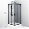 AM.PM W90G-403-090BT Душевое ограждение Gem Square Slide 90x90 стекло прозрачное, профиль черный матовый, W90G-403-090BT