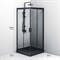 AM.PM W90G-403-090BT Душевое ограждение Gem Square Slide 90x90 стекло прозрачное, профиль черный матовый, W90G-403-090BT