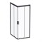 AM.PM W90G-404-100280-BT Gem душ.ограждение 100х80 прям.,стекло прозрачное, профиль черный матовый.,без поддон W90G-404-100280-BT