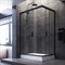 AM.PM W90G-404-120280-BT Gem Twin Slide 120x80. Душевое ограждение,120x80, профиль черный матовый., стекло прозрачное W90G-404-120280-BT