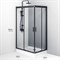 AM.PM W90G-404-120280-BT Gem Twin Slide 120x80. Душевое ограждение,120x80, профиль черный матовый., стекло прозрачное W90G-404-120280-BT