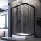 AM.PM W90G-404-120290-BT Gem Twin Slide 120x90. Душевое ограждение,120x90, профиль черный матовый., стекло прозрачное W90G-404-120290-BT