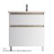 AM.PM M85AFSX0802WG X-Joy, База под раковину, напольная, 80 см, 2 ящика, белый глянец M85AFSX0802WG