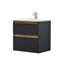 AM.PM M85AFHX0652BM X-Joy, База под раковину, подвесная, 65 см, 2 ящика, черный матовый M85AFHX0652BM