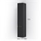 AM.PM M85ACHR0306BM X-Joy, шкаф-колонна, подвесной, правый, 30 см, цвет: черный матовый M85ACHR0306BM