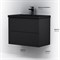 AM.PM M90FHX07522BM GEM, База под раковину, подвесная, 75 см, 2 ящика push-to-open, цвет: черный матовый M90FHX07522BM