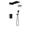 VINCEA Душевой комплект VSFW-103TMB термостатический встраиваемый, двухрежимный, черный VSFW-103TMB