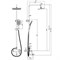 ROSSINKA RS46 Смеситель для ванны с регулируемой высотой штанги и лейкой "Тропический дождь", цвет хром RS46-46