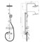 ROSSINKA RS29 Смеситель для ванны и душа с регулируемой высотой штанги, поворотным изливом и лейкой, цвет хром RS29-46