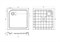 CEZARES Поддон SMC TRAY-SMC-A-90-550-150-W квадратный, размер 90х90 см, высота 14 см, цвет белый - фото 233317