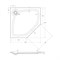 CEZARES Поддон из искусственного мрамора TRAY-S-P-100-56-W пятиугольный, размер 100х100 см, высота 5,6 см, цвет белый - фото 233325