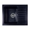 ROSSINKA RS56 Мойка из искусственного мрамора, размер 55х45,2 см, цвет черный, поверхность матовая - фото 23360