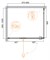 CEZARES Bellagio Душевой уголок квадратный двери распашные, профиль - черный / стекло - прозрачное, размер 100х100 см, стекло 8 мм - фото 234075