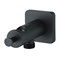 LEMARK Подключение  для душевого шланга с креплением для лейки, цвет черный - фото 234584