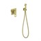 TIMO Briana Смеситель встроенный с гигиеническим душем, цвет золото матовое - фото 236460