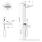 TIMO Saona Душевая система встроенная с термостатом (SX-2329/18SM), цвет черное золото SX-2329/18SM