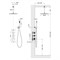 TIMO Saona Душевая система встроенная с термостатом (SX-2399/00SM), цвет хром SX-2399/00SM