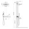 TIMO Petruma Душевая система встроенная с термостатом (SX-5249/00SM), цвет хром SX-5249/00SM
