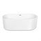 SANCOS Fiori Ванна акриловая отдельностоящая, размер 170х80 см, цвет белый FB04
