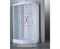 TIMO Eco Душевая кабина четверть круга, размер 90х90 см, профиль - белый / стекло - рифленное, двери раздвижные TE-0709