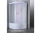TIMO Eco Душевая кабина четверть круга, размер 90х90 см, профиль - белый / стекло - рифленное, двери раздвижные TE-0790