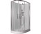 TIMO Premium Душевая кабина прямоугольная-асимметричная, размер 120х80 см, профиль - хром / стекло - прозрачное, двери раздвижные ILMA902R
