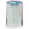 TIMO Premium Душевая кабина четверть круга, размер 100х100 см, профиль - хром / стекло - прозрачное, двери раздвижные H-517