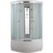 TIMO Comfort Душевая кабина четверть круга, размер 100х100 см, профиль - хром / стекло - матовое, двери раздвижные T-8800F