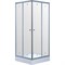 TIMO Tl Душевой уголок квадратная, размер 100х100 см, профиль - хром / стекло - прозрачное, двери раздвижные TL-1102R