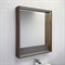 COMFORTY Зеркало-короб Томари-70 дуб темно-коричневое, с подсветкой - фото 239864