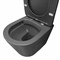 COMFORTY Унитаз подвесной 105MDH безободковый, сиденье дюропласт softclose тонкое, быстросъёмное, цвет графит матовый COMFORTY 00-00007648
