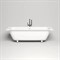 SALINI Orlanda Встраиваемая ванна с прямоугольной чашей, регулируемые ножки, донный клапан "Up&Down" белый, сифон, интегрированный слив-перелив размер 180х80 см, белый матовый - фото 241967