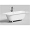 SALINI Ornella Встраиваемая ванна с прямоугольной чашей, регулируемые ножки, донный клапан "Up&Down" белый, сифон, интегрированный слив-перелив размер 180х80 см, белый матовый - фото 242123