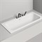 SALINI Orlanda Встраиваемая ванна с прямоугольной чашей, регулируемые ножки, донный клапан "Up&Down" белый, сифон, интегрированный слив-перелив размер 170х75 см, белый матовый 103313M